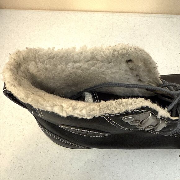 Converse Chuck Taylor City Hiker Black Shearling Hi Top Leather Men’s Size 11 - Picture 11 of 15